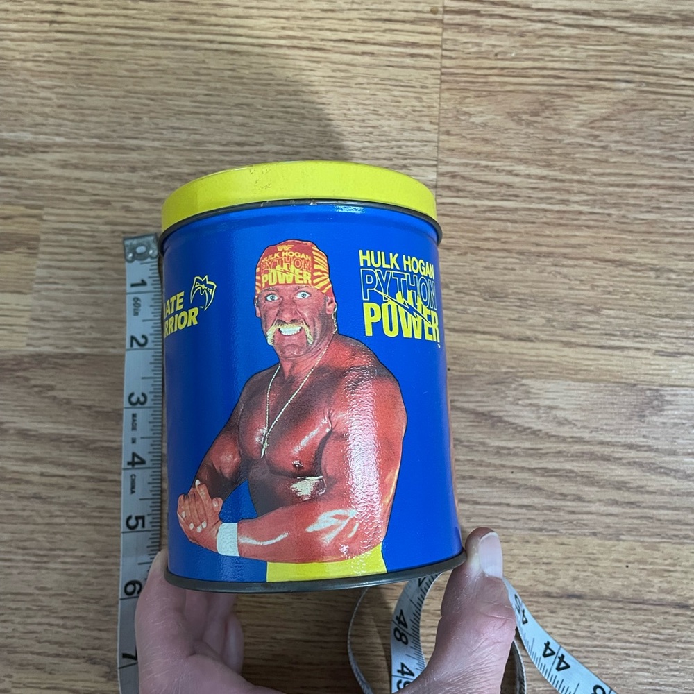 1991 WWF collectors candy tin